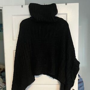 Women's Black Turtleneck Sweater
